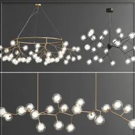 Collection of double glazed lampshades
